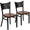 Flash Furniture Black Coffee Chair-Cherry Seat, PK2 2-XU-DG-60099-COF-CHYW-GG - alternate 6