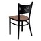 Flash Furniture Black Coffee Chair-Cherry Seat, PK2 2-XU-DG-60099-COF-CHYW-GG - alternate 5