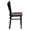 Flash Furniture Black Coffee Chair-Mah Seat, PK2 2-XU-DG-60099-COF-MAHW-GG - alternate 8