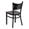 Flash Furniture Black Coffee Chair-Mah Seat, PK2 2-XU-DG-60099-COF-MAHW-GG - alternate 6