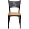 Flash Furniture Black Coffee Chair-Nat Seat, PK2 2-XU-DG-60099-COF-NATW-GG - alternate 8