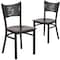 Flash Furniture Black Coffee Chair-Wal Seat, PK2 2-XU-DG-60099-COF-WALW-GG - alternate 6
