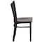 Flash Furniture Black Coffee Chair-Wal Seat, PK2 2-XU-DG-60099-COF-WALW-GG - alternate 7