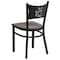 Flash Furniture Black Coffee Chair-Wal Seat, PK2 2-XU-DG-60099-COF-WALW-GG - alternate 5