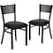 Flash Furniture Black Grid Chair-Black Seat, PK2 2-XU-DG-60115-GRD-BLKV-GG - alternate 2
