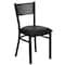 Flash Furniture Black Grid Chair-Black Seat, PK2 2-XU-DG-60115-GRD-BLKV-GG - alternate 3