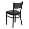 Flash Furniture Black Grid Chair-Black Seat, PK2 2-XU-DG-60115-GRD-BLKV-GG - alternate 4