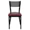 Flash Furniture Black Grid Chair-Burg Seat, PK2 2-XU-DG-60115-GRD-BURV-GG - alternate 3