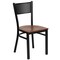 Flash Furniture Black Grid Chair-Cherry Seat, PK2 2-XU-DG-60115-GRD-CHYW-GG - alternate 5