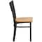 Flash Furniture Black Grid Chair-Nat Seat, PK2 2-XU-DG-60115-GRD-NATW-GG - alternate 7