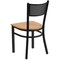 Flash Furniture Black Grid Chair-Nat Seat, PK2 2-XU-DG-60115-GRD-NATW-GG - alternate 6