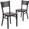 Flash Furniture Black Grid Chair-Wal Seat, PK2 2-XU-DG-60115-GRD-WALW-GG - alternate 2