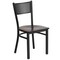 Flash Furniture Black Grid Chair-Wal Seat, PK2 2-XU-DG-60115-GRD-WALW-GG - alternate 3