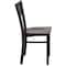 Flash Furniture Black Grid Chair-Wal Seat, PK2 2-XU-DG-60115-GRD-WALW-GG - alternate 7
