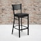 Flash Furniture Black Grid Stool-Black Seat, PK2 2-XU-DG-60116-GRD-BAR-BLKV-GG - alternate 1