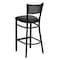 Flash Furniture Black Grid Stool-Black Seat, PK2 2-XU-DG-60116-GRD-BAR-BLKV-GG - alternate 4