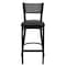 Flash Furniture Black Grid Stool-Black Seat, PK2 2-XU-DG-60116-GRD-BAR-BLKV-GG - alternate 7
