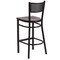Flash Furniture Black Grid Stool-Wal Seat, PK2 2-XU-DG-60116-GRD-BAR-WALW-GG - alternate 5