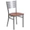 Flash Furniture Silver Slat Chair-Chy Seat, PK2 2-XU-DG-60401-CHYW-GG - alternate 2