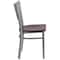 Flash Furniture Silver Slat Chair-Mah Seat, PK2 2-XU-DG-60401-MAHW-GG - alternate 8