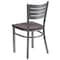Flash Furniture Silver Slat Chair-Mah Seat, PK2 2-XU-DG-60401-MAHW-GG - alternate 4