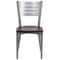 Flash Furniture Silver Slat Chair-Mah Seat, PK2 2-XU-DG-60401-MAHW-GG - alternate 7
