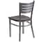 Flash Furniture Silver Slat Chair-Wal Seat, PK2 2-XU-DG-60401-WALW-GG - alternate 6