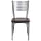Flash Furniture Silver Slat Chair-Wal Seat, PK2 2-XU-DG-60401-WALW-GG - alternate 8