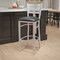 Flash Furniture Silver Slat Stool-Black Seat, PK2 2-XU-DG-60402-BAR-BLKV-GG - alternate 1