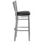 Flash Furniture Silver Slat Stool-Black Seat, PK2 2-XU-DG-60402-BAR-BLKV-GG - alternate 8