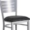 Flash Furniture Silver Slat Stool-Black Seat, PK2 2-XU-DG-60402-BAR-BLKV-GG - alternate 9