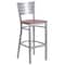 Flash Furniture Silver Slat Stool-Chy Seat, PK2 2-XU-DG-60402-BAR-CHYW-GG - alternate 3