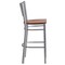 Flash Furniture Silver Slat Stool-Chy Seat, PK2 2-XU-DG-60402-BAR-CHYW-GG - alternate 8