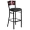 Flash Furniture Bk/Mah 4 Sqr Stool-Black Seat, PK2 2-XU-DG-60515-MAH-BAR-BLKV-GG - alternate 6