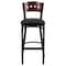 Flash Furniture Bk/Mah 4 Sqr Stool-Black Seat, PK2 2-XU-DG-60515-MAH-BAR-BLKV-GG - alternate 7