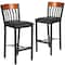 Flash Furniture Bk/Chy Vert Stool-Black Seat, PK2 2-XU-DG-60618B-CHY-BLKV-GG - alternate 6