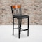 Flash Furniture Bk/Chy Vert Stool-Black Seat, PK2 2-XU-DG-60618B-CHY-BLKV-GG - alternate 1