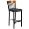 Flash Furniture Bk/Chy Vert Stool-Black Seat, PK2 2-XU-DG-60618B-CHY-BLKV-GG - alternate 4