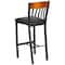 Flash Furniture Bk/Chy Vert Stool-Black Seat, PK2 2-XU-DG-60618B-CHY-BLKV-GG - alternate 3
