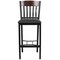 Flash Furniture Bk/Nat Vert Stool-Black Seat, PK2 2-XU-DG-60618B-WAL-BLKV-GG - alternate 8