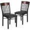 Flash Furniture Bk/Nat Vert Chair-Black Seat, PK2 2-XU-DG-60618-WAL-BLKV-GG - alternate 6