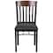 Flash Furniture Bk/Nat Vert Chair-Black Seat, PK2 2-XU-DG-60618-WAL-BLKV-GG - alternate 7