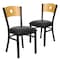 Flash Furniture Bk/Nat Circle Chair-Black Seat, PK2 2-XU-DG-6F2B-CIR-BLKV-GG - alternate 2