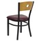 Flash Furniture Bk/Nat Circle Chair-Burg Seat, PK2 2-XU-DG-6F2B-CIR-BURV-GG - alternate 4