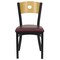 Flash Furniture Bk/Nat Circle Chair-Burg Seat, PK2 2-XU-DG-6F2B-CIR-BURV-GG - alternate 5
