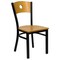Flash Furniture Bk/Nat Circle Chair-Wood Seat, PK2 2-XU-DG-6F2B-CIR-NATW-GG - alternate 5