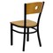 Flash Furniture Bk/Nat Circle Chair-Wood Seat, PK2 2-XU-DG-6F2B-CIR-NATW-GG - alternate 2