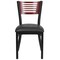 Flash Furniture Bk/Mah Slat Chair-Black Seat, PK2 2-XU-DG-6G5B-MAH-BLKV-GG - alternate 2