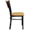 Flash Furniture Bk/Nat Slat Chair-Wood Seat, PK2 2-XU-DG-6G7B-SLAT-NATW-GG - alternate 7