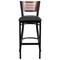 Flash Furniture Bk/Mah Slat Stool-Black Seat, PK2 2-XU-DG-6H1B-MAH-BAR-BLKV-GG - alternate 8